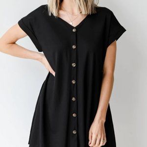 DressUp Boutique Live For Sunshine Button Front Mini Dress